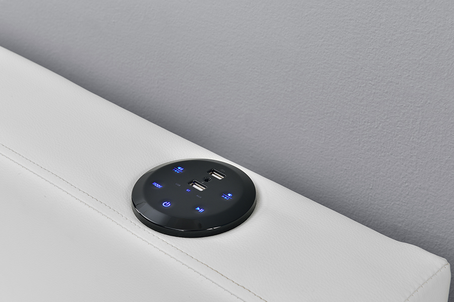 1894-1DS Bluetooth reproduktor čalúnený rám na uloženie audio-vizuálnej postele