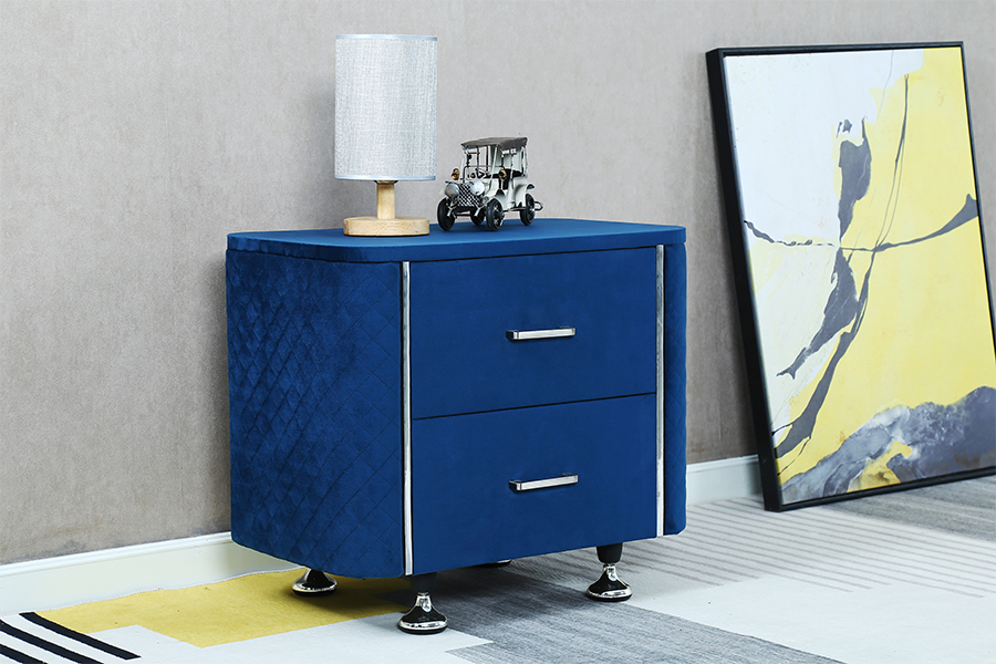 WSS954 Diamond Velvet Nočný stolík/ Nočný stolík