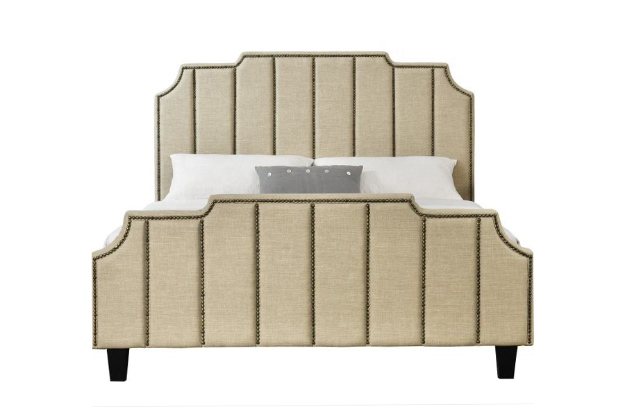 1205 velvet Fabric Double Bed Frame Čalúnená posteľ