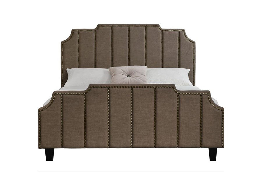 1205 velvet Fabric Double Bed Frame Čalúnená posteľ