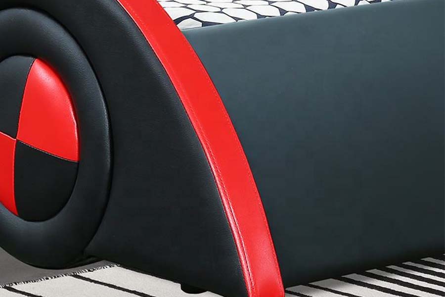 1510 Kožená posteľ Cool Shape Autopostele pre deti