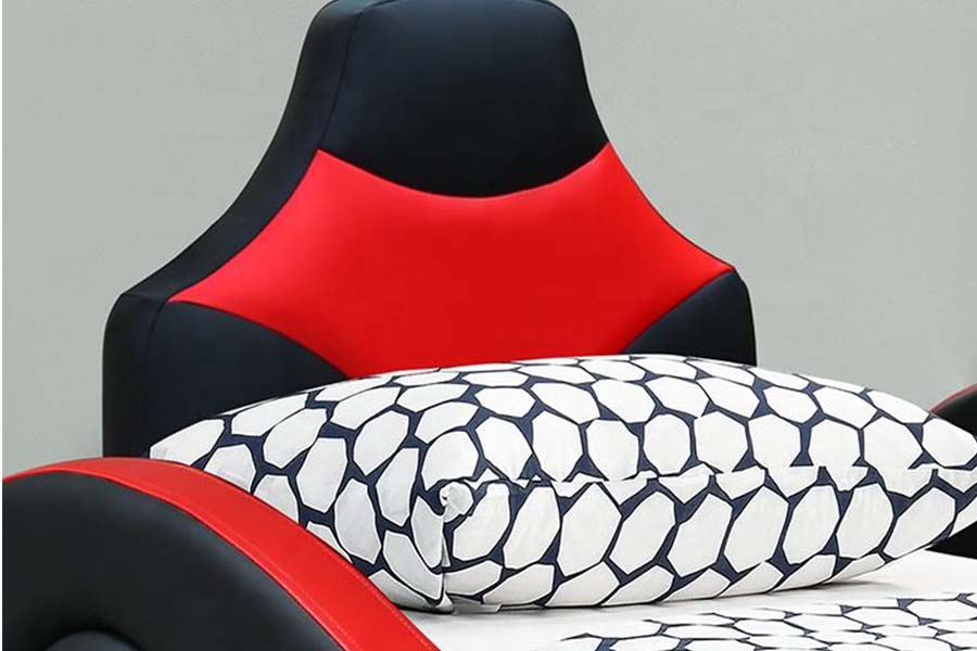 1510 Kožená posteľ Cool Shape Autopostele pre deti