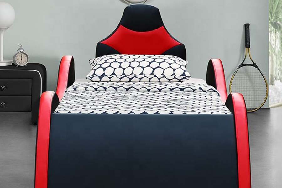 1510 Kožená posteľ Cool Shape Autopostele pre deti