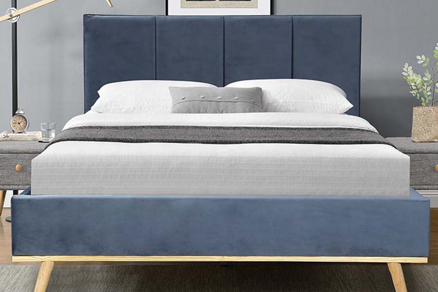 1495 Fabric Double Bed Odolný rám postele Čalúnená posteľ