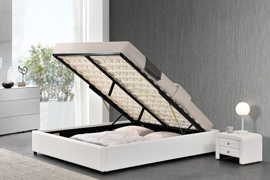 1155G Moderný hotelový rám s plynovým výťahom z umelej kože