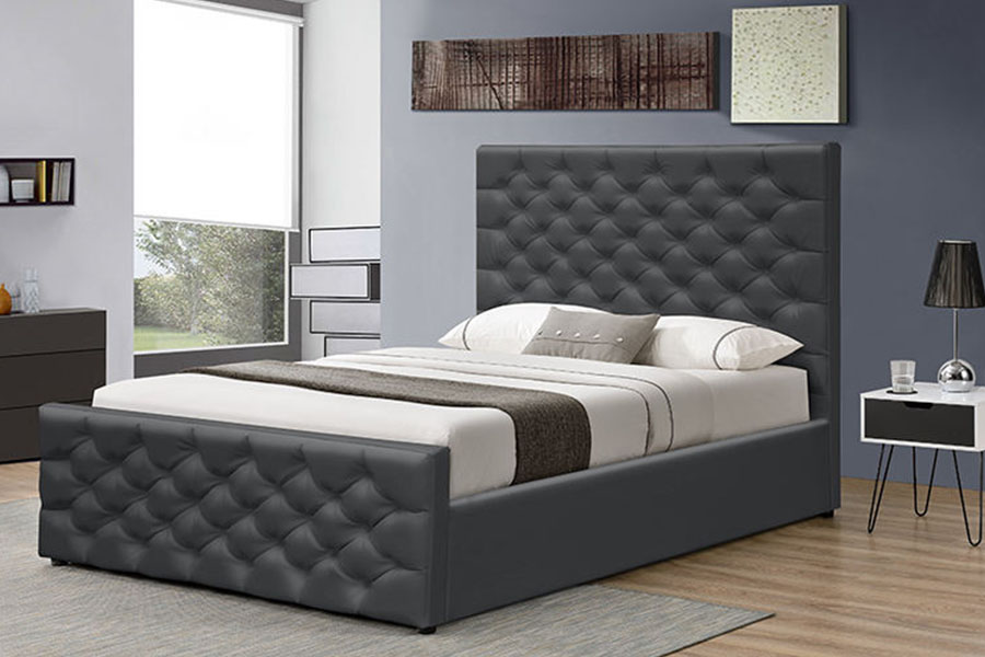 1208G Chesterfield Ženilkovo-zamatový rám na uloženie na posteľ