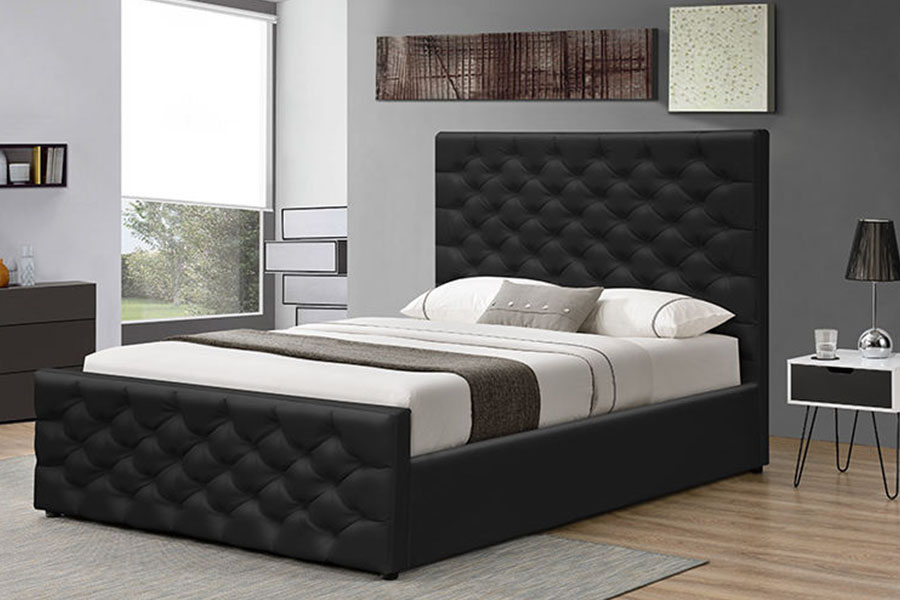 1208G Chesterfield Ženilkovo-zamatový rám na uloženie na posteľ