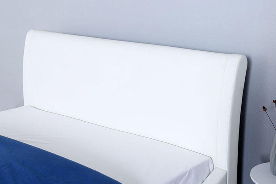 1280G Mäkké čelo postele z umelej kože s plynovým výťahom, úložný rám postele